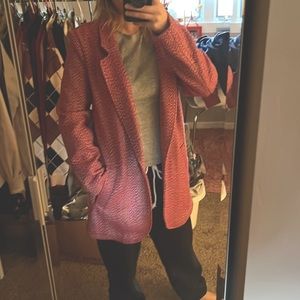 Old Navy Pink Herringbone Jacket NEW / NWT - XS
